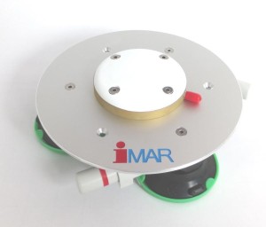 iMAR GNSS antenna with integrated ground plane and vacuum fixations